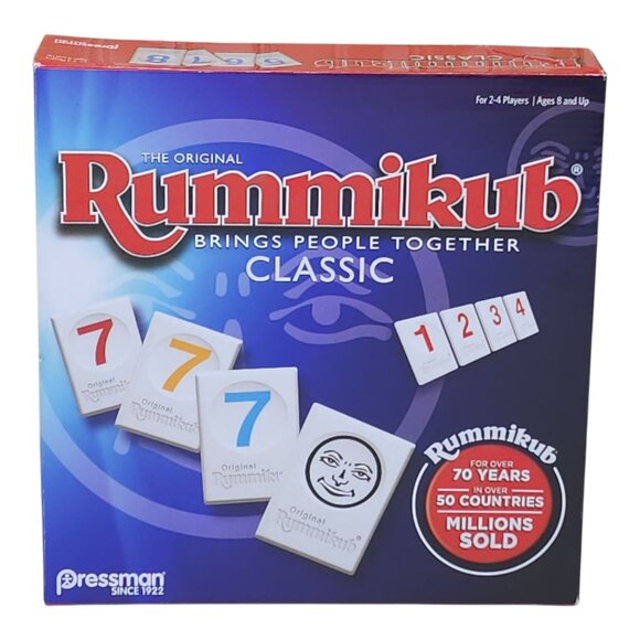 Pressman Rummikub Bonus Edition Board Game – Tile Rummy Family Game 2-4 Players - Picture 2 of 14